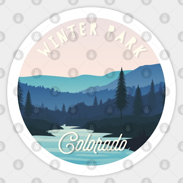 Winter Park, Colorado Sticker by MagnificentPlaces